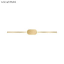 Simple style gold metallic led vanity sconce bedroom wall mounted light