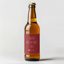 Simple Valentine Beer Label
