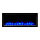 SimpliFire Allusion Platinum Recessed Linear Electric Fireplace [SF-ALLP50/60/72-BK] (SAK96415)