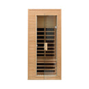 Thermora Elara Premium 1-Person Indoor Low EMF FAR Infrared Heat Hemlock Wood Personal Home Spa Sauna, 1200W (SAK27463)