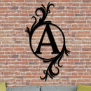 Single Vined Monogram Sign
