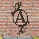 Single Vined Monogram Sign