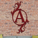 Single Vined Monogram Sign