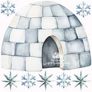 Cute Arctic Friends Decals - Fabric Nursery Wall Art Decals