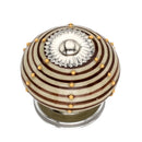 Mascot Hardware Ringed 1-3/5 in. Dotted Brown Round Cabinet Knob (Pack of 10)