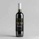Sip Sip Hooray Wine Label