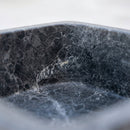 Sirius Black Marble Rectangular Farmhouse Sink - 24"x16"x6" - Honed