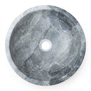 Sirius Gray Marble Round Vessel Sink - 15"x15"x6" - Honed