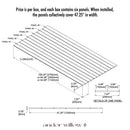 V-Groove Paintable Panels (Reversible)