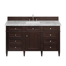 James Martin Brittany 60" Single Bathroom Vanity, Burnished Mahogany