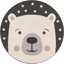 Kids Bear Animal Print Nursery Outdoor Area Rug - Clearance