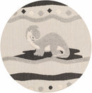 Kids Dinosaur Animal Print Nursery Outdoor Area Rug - Clearance