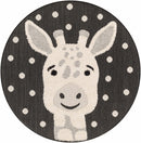 Kids Giraffe Animal Print Nursery Outdoor Area Rug - Clearance