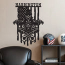 Skeleton On a Motorcycle Sign w Name
