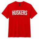 Huskers Football Unisex T-Shirt | Red | Multiple Sizes | Lou's Sporting Goods | 25N22DT104