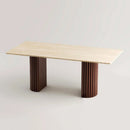 Kia Travertine Dining Table