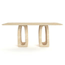 Hestia Travertine Dining Table