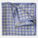 Assisi - Double Sided Silk Pocket Square - Sky Blue