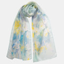 Meadow - Long Silk Scarf - Sky Blue