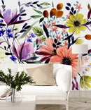 Stylish White Floral Wallpaper Smart