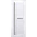 Veregio 7288 Matte White Barn Door Slab with Frosted Glass