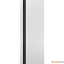 Planum 0040 White Silk Barn Door Slab with Black Glass