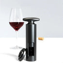 Sleek black metal corkscrew premium kitchen tool for wine bottles
