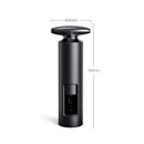 Sleek black metal corkscrew premium kitchen tool for wine bottles