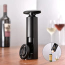Sleek black metal corkscrew premium kitchen tool for wine bottles