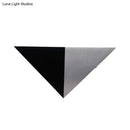 Sleek black pyramid rgb wall lamp – living room led fixture