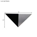 Sleek black pyramid rgb wall lamp – living room led fixture