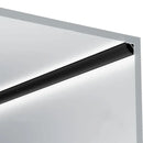 Sleek black & silver led aluminum profile kitchen corner light