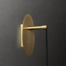 Sleek brass and crystal led wall light for bedroom living room