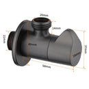 DecorBites™ Brushed Gold Corner Valve Water Control for Bathroom Taps