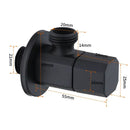 DecorBites™ Brushed Gold Corner Valve Water Control for Bathroom Taps