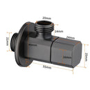 DecorBites™ Brushed Gold Corner Valve Water Control for Bathroom Taps