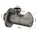 DecorBites™ Brushed Gold Corner Valve Water Control for Bathroom Taps