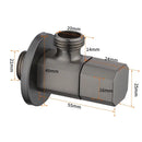 DecorBites™ Brushed Gold Corner Valve Water Control for Bathroom Taps