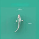 Sleek goldfish resin wall hanging living room gold decor