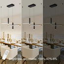 Sleek Linear Pendant Light with Adjustable Height for Kitchen Island