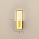DecorBites™ Sleek Rectangle LED Wall Sconce – Minimalist Metal Foyer Mount Light