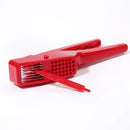 Sleek red manual press garlic crusher kitchen grinder