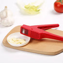 Sleek red manual press garlic crusher kitchen grinder