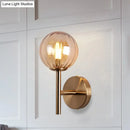 Sleek round wall lighting in red green & amber – bedroom sconce light