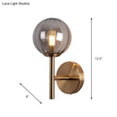Sleek round wall lighting in red green & amber – bedroom sconce light