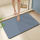 Sleek sage green diatom ooze bath rug for bathroom non-slip mat