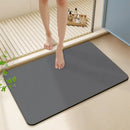 Sleek sage green diatom ooze bath rug for bathroom non-slip mat