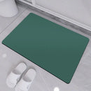 Sleek sage green diatom ooze bath rug for bathroom non-slip mat