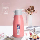 Sleek silver stainless steel insulavacuum bottle kitchen thermos