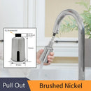 Sleek silver touchless kitchen faucet sensor usb charging adapter